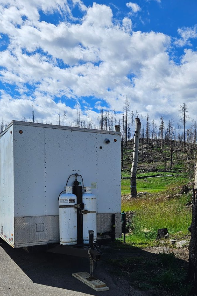 Mobile kitchen trailer at Fairmont Jasper